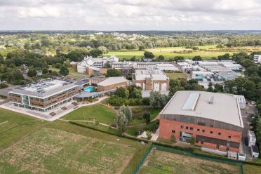 Aerial 2 Credit Anglia Innovation Partnership Norwich Research Park